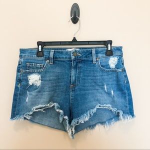 PAIGE jean shorts - size 28 - distressed